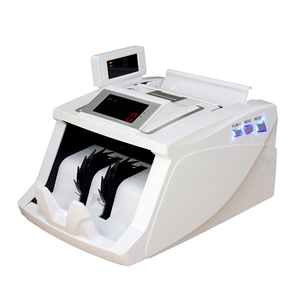 Bill Counter Cash Counting Machine Counterfeit Detection White Bill Counter