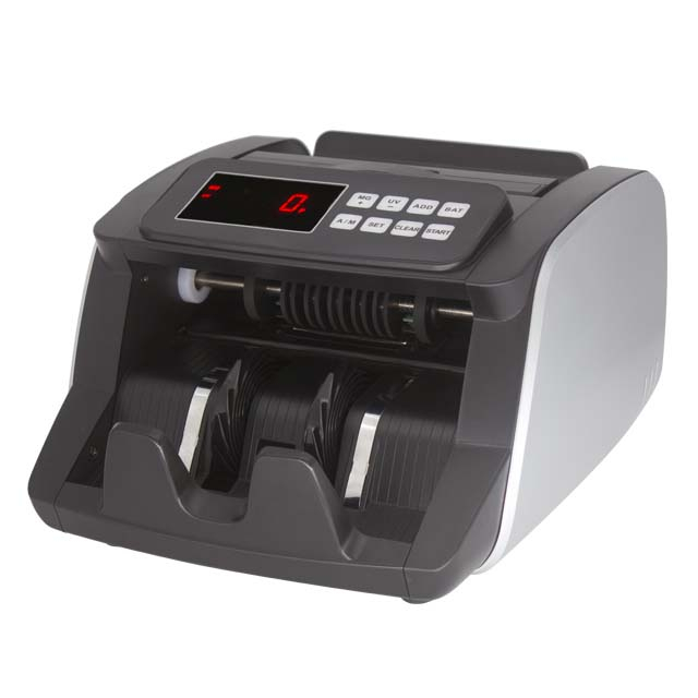 Portable Money Counter Bill Counter Silver LED Money Counting Machine