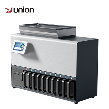 Introducing our high-speed 9+1 coin counter with 32 learning channels and a mixed currency multi-denomination coin sorting machine. This innovative coin processing solution is designed to streamline y