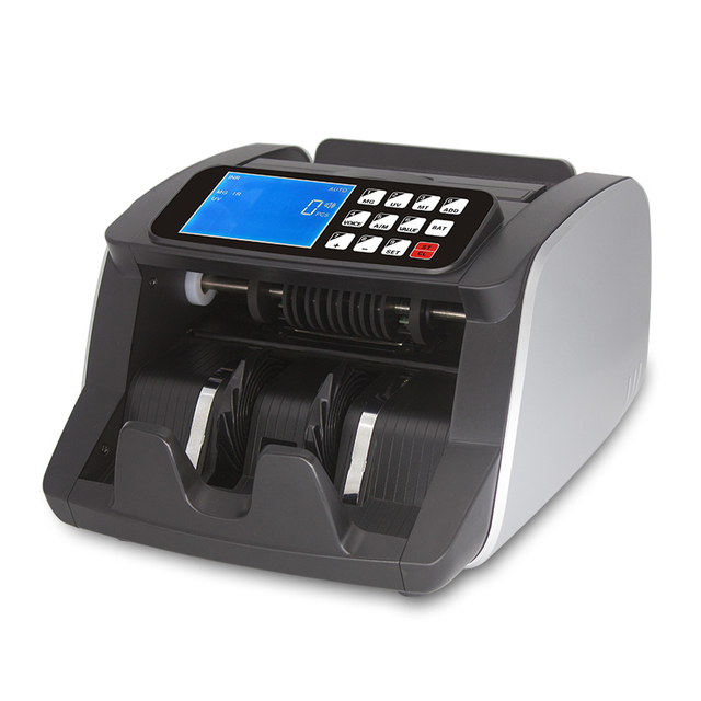 Portable Money Counter Bill Counter Silver LCD Money Counting Machine