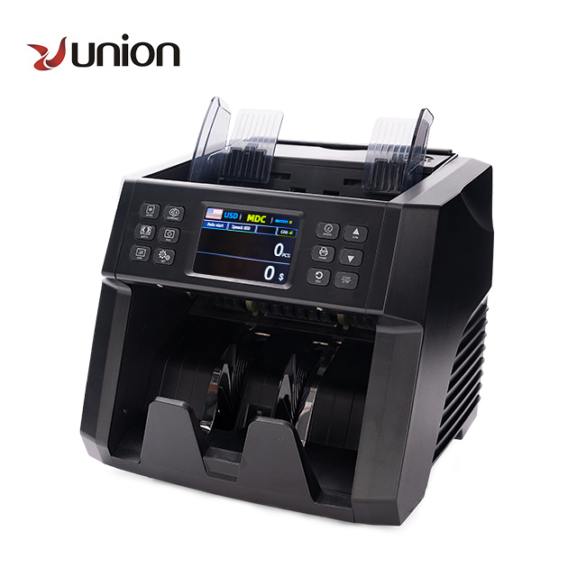 2026 ECB Approved Professional 2 CIS Bill Counter Black Money Counting Machine