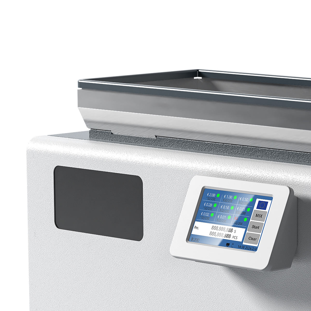High-Speed 6+1 Bank Coin Counting Machine 600 Coins/Min Sorter Coin Sorting Machine with Touch Screen