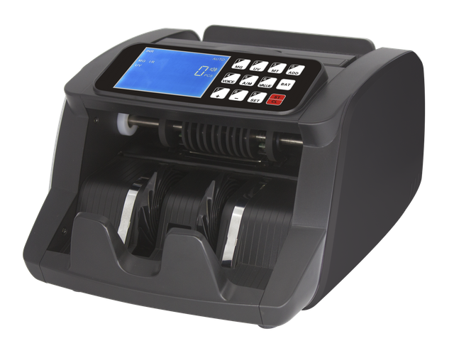 Portable Money Counter Bill Counter Black LCD Money Counting Machine