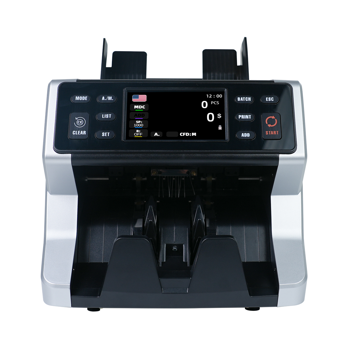 2026 ECB Approved Banks Banknote Machine Top Bill Counter Money Counting Money Counting Machine with Built-in Printer