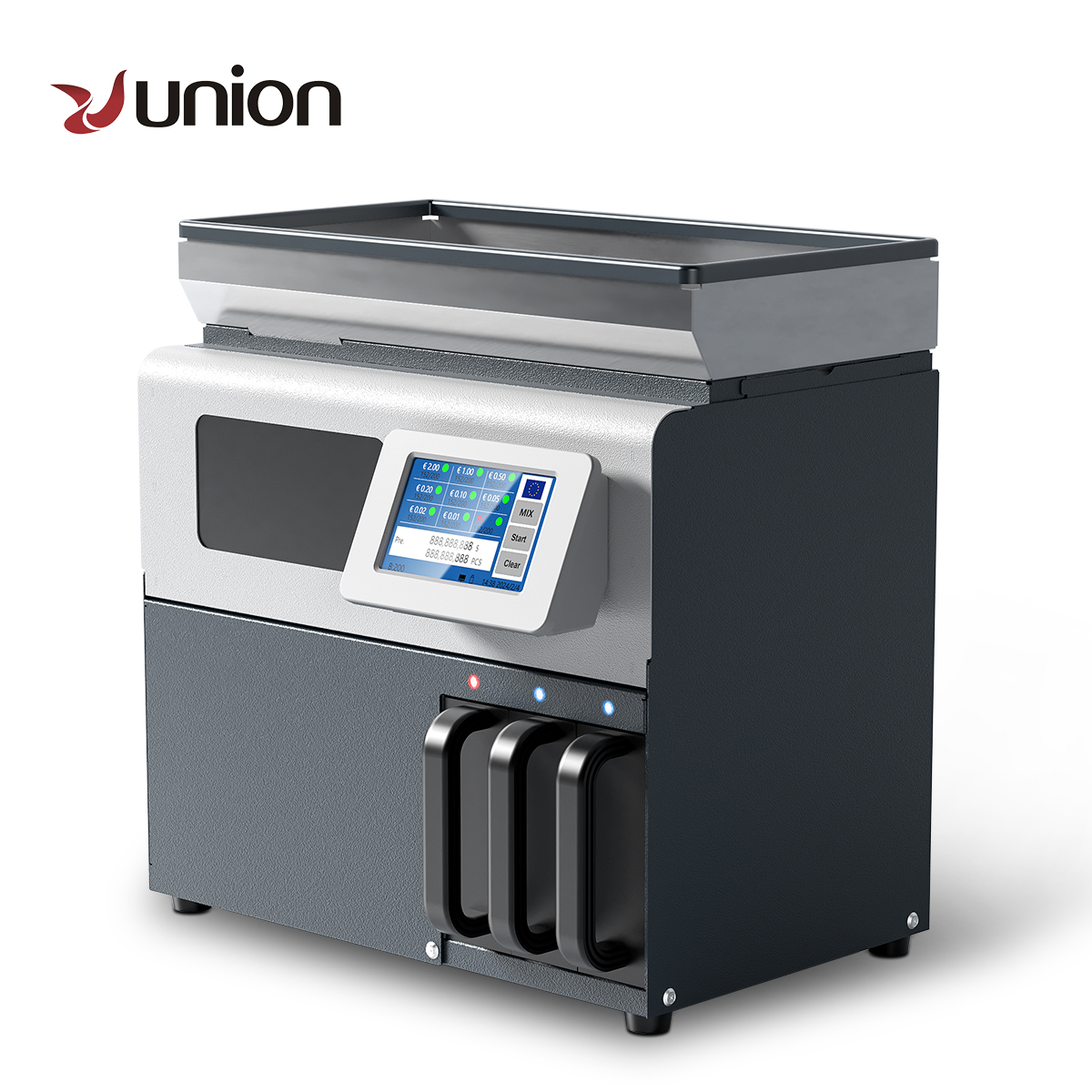 High Speed 2+1 Mixed Currency Coin Counter Sorter Portable Bank Machine Precision Coin Counting Machine with Built-in print