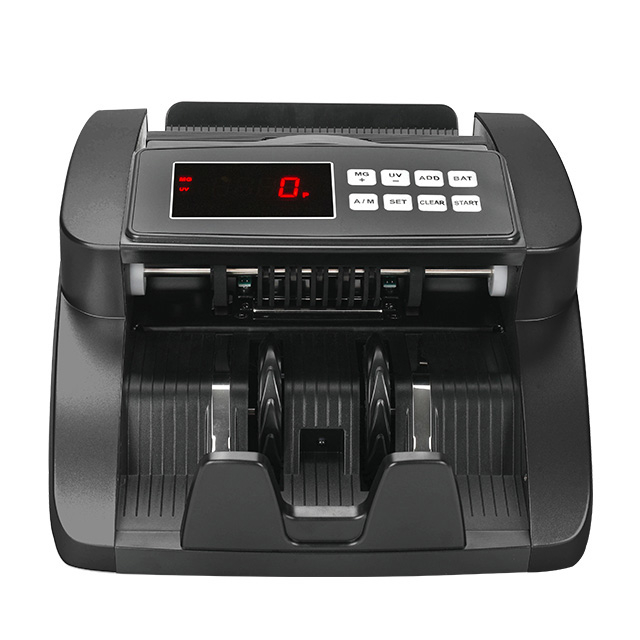 UV MG IR Money Counter Bill Counting Machine Black Cash Counting