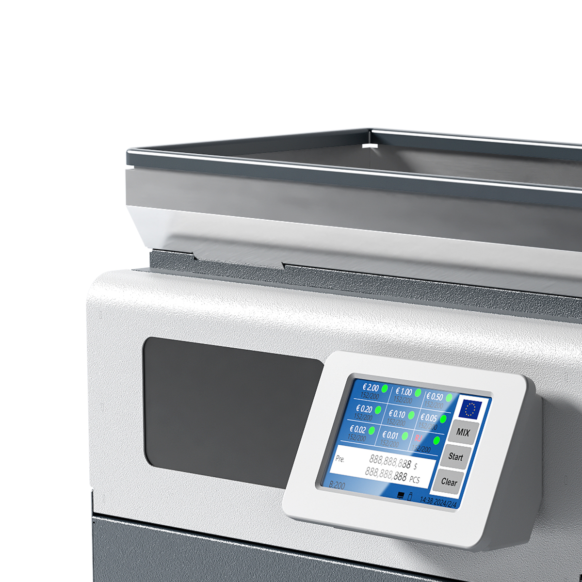 High Speed 2+1 Mixed Currency Coin Counter Sorter Portable Bank Machine Precision Coin Counting Machine with Built-in print