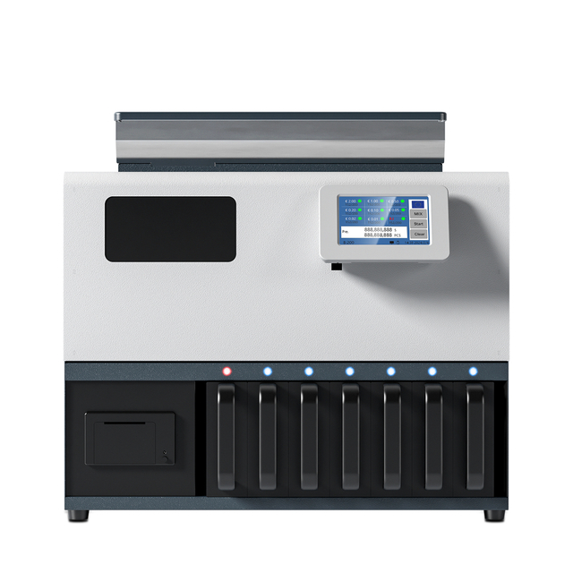 High-Speed 6+1 Bank Coin Counting Machine 600 Coins/Min Sorter Coin Sorting Machine with Touch Screen